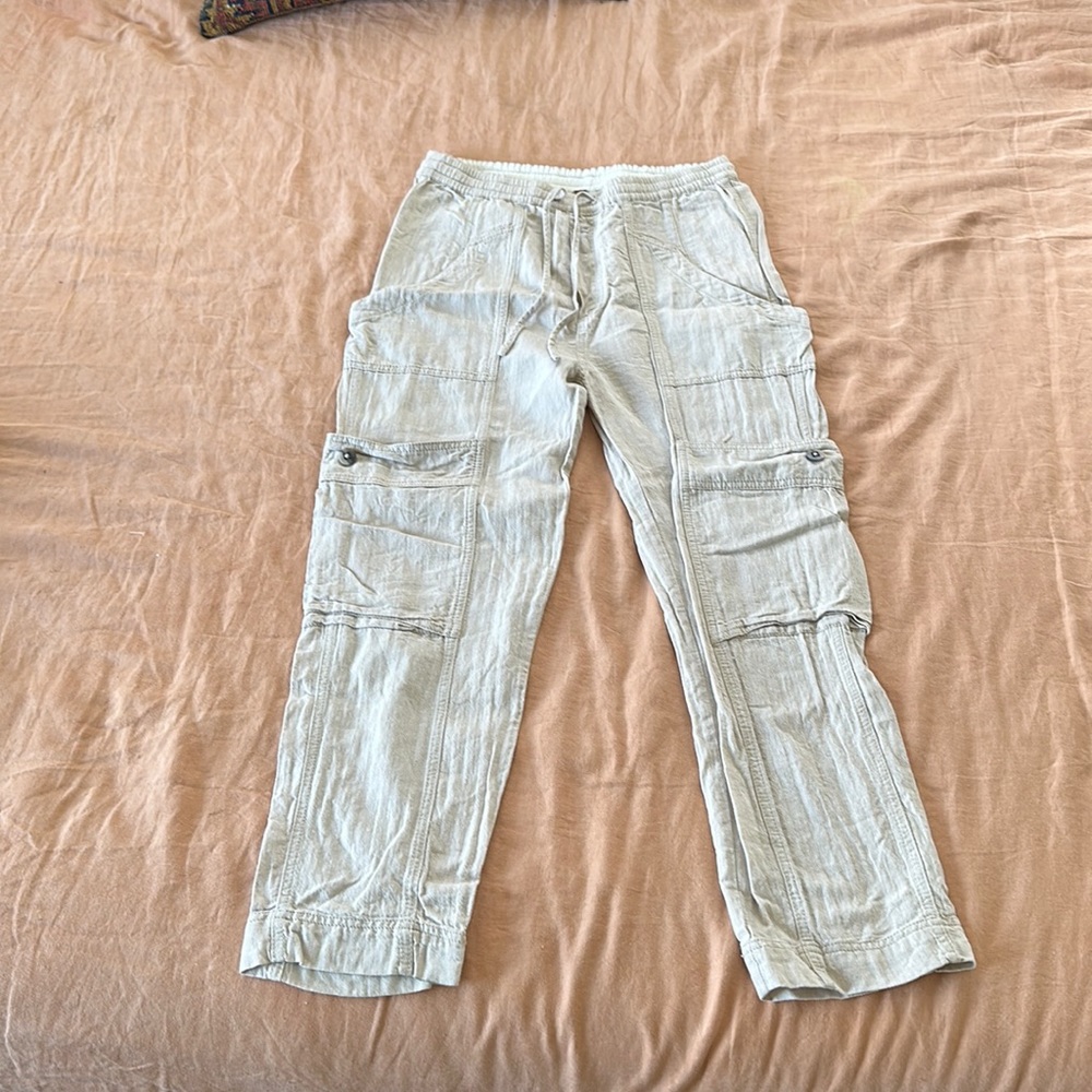 Free People Linen Utility Pant